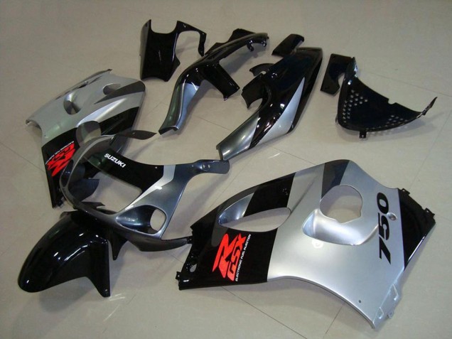 1996-2000 Suzuki GSXR 750 Motorcycle Fairings - Glossy Black Silver Canada Suppliers