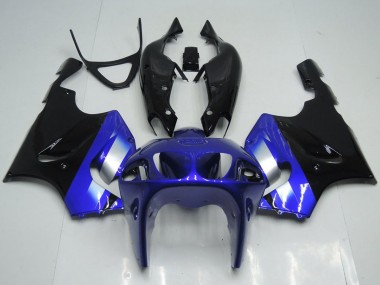 1996-2003 Kawasaki ZX7R Motorcycle Fairings - Blue Silver Glossy Black Canada Suppliers