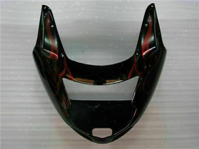 1996-2007 Honda CBR1100XX Blackbird Abs Motorcycle Fairing - Glossy Black Red Flame Canada Suppliers