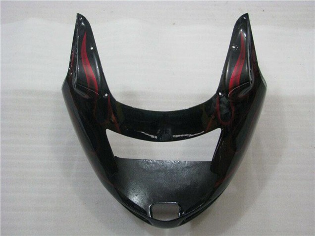 1996-2007 Honda CBR1100XX Blackbird Abs Motorcycle Fairings - Glossy Black Red Flame Canada Suppliers