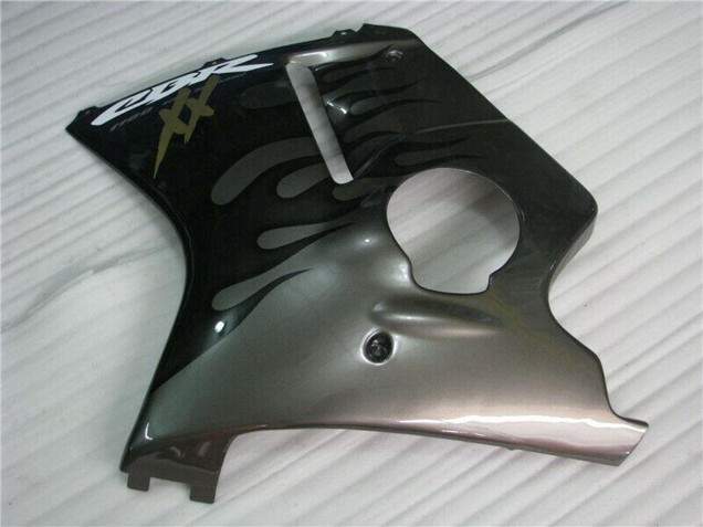 1996-2007 Honda CBR1100XX Blackbird Motorcycle Fairings - Glossy Black Silver Flame Canada Suppliers