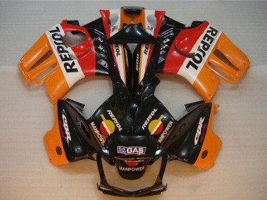 1995-1996 Honda CBR600 F3 Motorcycle Fairings - Orange White Red Glossy Black Repsol Canada Suppliers
