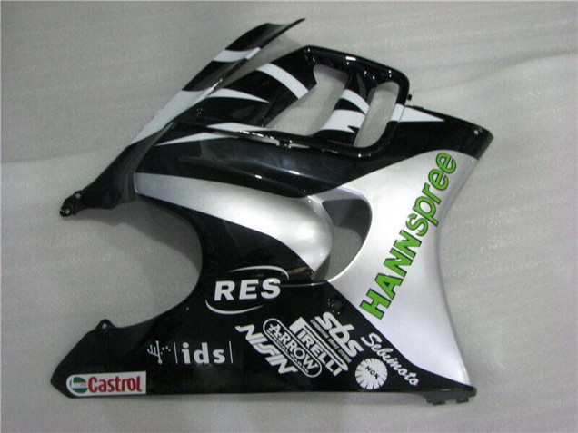 1995-1996 Honda CBR600 F3 Motorcycle Fairings - White Silver Green Hannspree Canada Suppliers