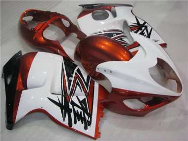 1996-2007 Suzuki GSXR 1300 Hayabusa Motorcycle Fairings - White Orange Black Canada Suppliers
