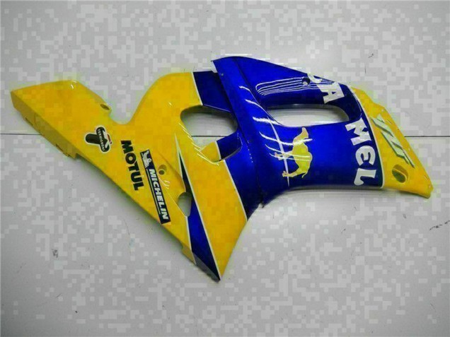 1998-2002 Yamaha YZF R6 Motorcycle Fairings - Yellow Blue White Camel Motul Canada Suppliers