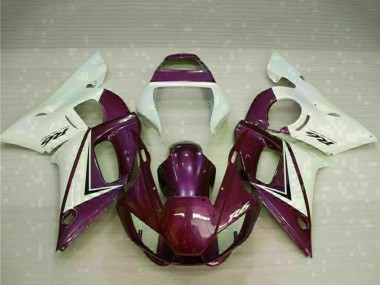 1998-2002 Yamaha YZF R6 Motorcycle Fairings - White Purple Canada Suppliers
