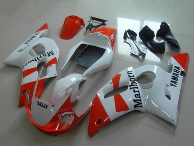 1998-2002 Yamaha YZF R6 Motorcycle Fairings - White Red Marlboro Canada Suppliers
