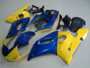 1998-2002 Yamaha YZF R6 Motorcycle Fairings - Yellow Blue Canada Suppliers