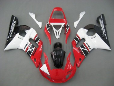 1998-2002 Yamaha YZF R6 Motorcycle Fairings - White Red Glossy Black Canada Suppliers