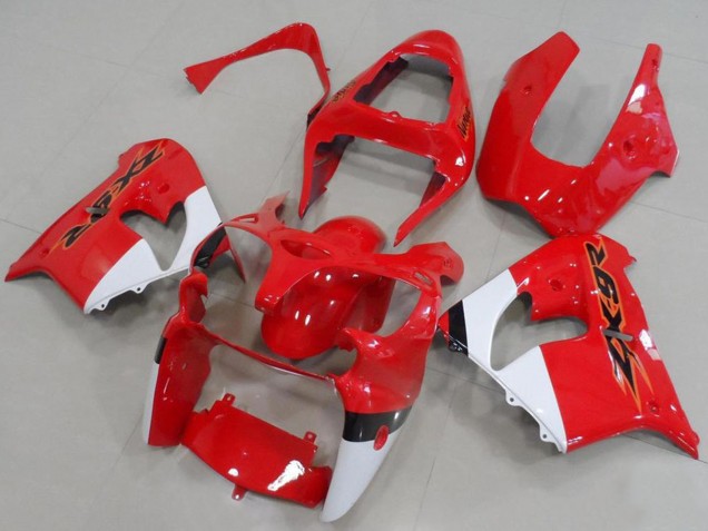 2000-2001 Kawasaki ZX9R Motorcycle Fairings - Red White Canada Suppliers