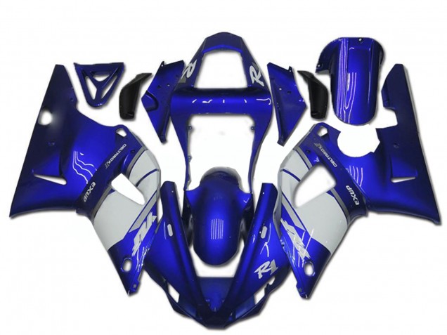 2000-2001 Yamaha YZF R1 Motorcycle Fairing - Blue White Canada Suppliers