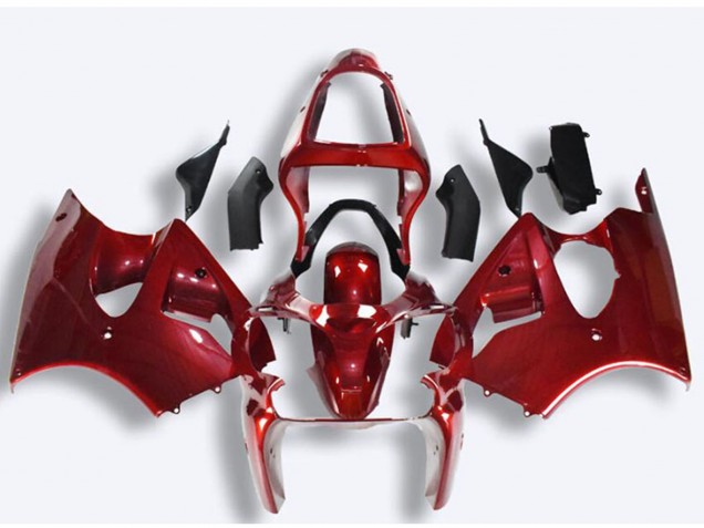 2000-2002 Kawasaki ZX6R Motorcycle Fairings - Red Canada Suppliers