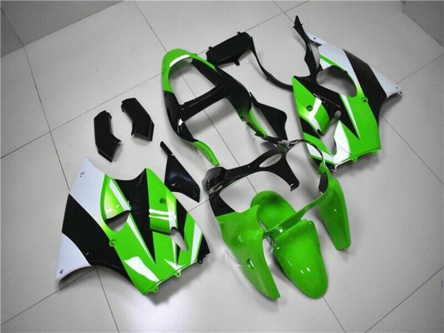 2000-2002 Kawasaki ZX6R Motorcycle Fairing Kits - Green White Black Canada Suppliers