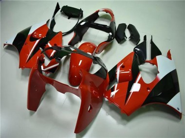 2000-2002 Kawasaki ZX6R Motorcycle Fairings - White Red Glossy Black Canada Suppliers