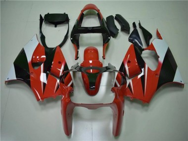 2000-2002 Kawasaki ZX6R Motorcycle Fairings - White Red Glossy Black Canada Suppliers
