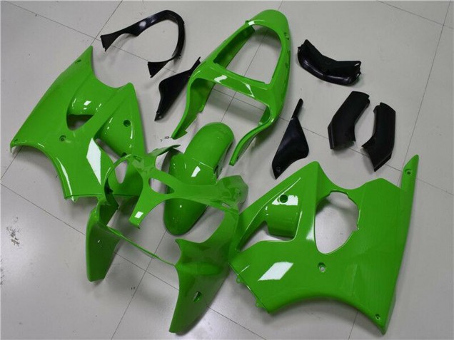 2000-2002 Kawasaki ZX6R Motorcycle Fairings - Green Black Canada Suppliers