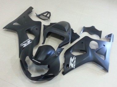 2000-2002 Suzuki GSXR 1000 Motorcycle Fairings - Matte Black Silver Decal Canada Suppliers