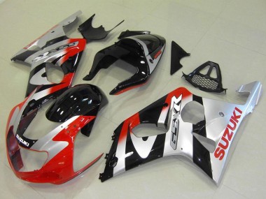 2000-2002 Suzuki GSXR 1000 Motorcycle Fairings - Silver Red Glossy Black Canada Suppliers