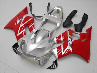 2001-2003 Honda CBR600 F4i Motorcycle Fairings Kits - Silver Red Canada Suppliers
