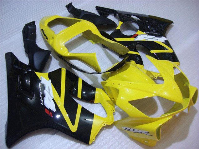 2001-2003 Honda CBR600 F4i Motorcycle Fairing - Yellow Glossy Black Canada Suppliers