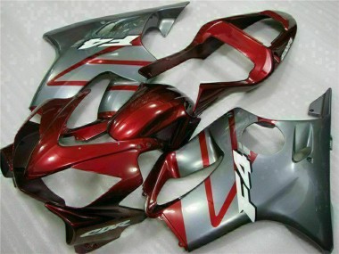 2001-2003 Honda CBR600 F4i Motorcycle Fairing Kits - Silver Red Canada Suppliers