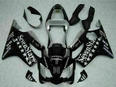2001-2003 Honda CBR600 F4i Motorcycle Fairings - Glossy Black Silver SevenStars Canada Suppliers