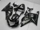 2001-2003 Suzuki GSXR 600/750 Motorcycle Fairings - Glossy Black Silver Flame Canada Suppliers