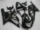 2001-2003 Suzuki GSXR 600/750 Motorcycle Fairings - Glossy Black Silver Flame Canada Suppliers
