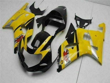 2001-2003 Suzuki GSXR 600/750 Motorcycle Fairings - Yellow Black Canada Suppliers