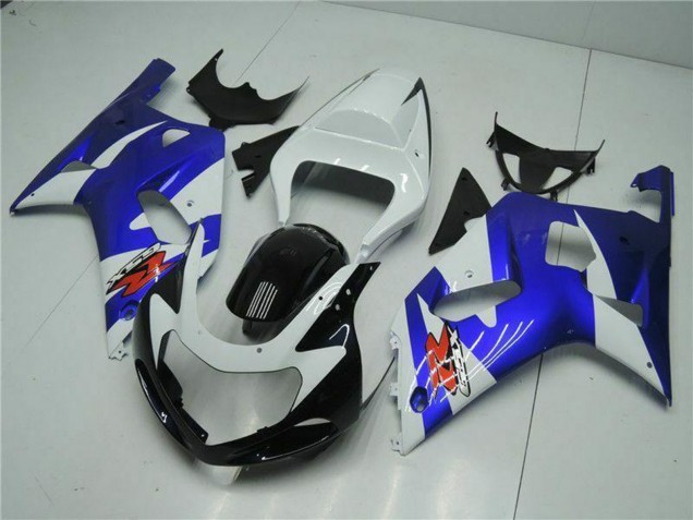 2001-2003 Suzuki GSXR 600/750 Motorcycle Fairings - White Blue Black Canada Suppliers