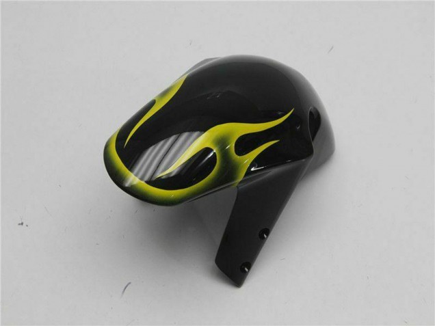 2001-2003 Suzuki GSXR 600/750 Motorcycle Fairings - Glossy Black Yellow Flame Canada Suppliers