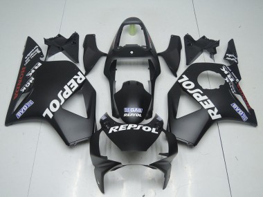 2002-2003 Honda CBR900RR 954 Motorcycle Fairings - Matte Black Repsol Canada Suppliers