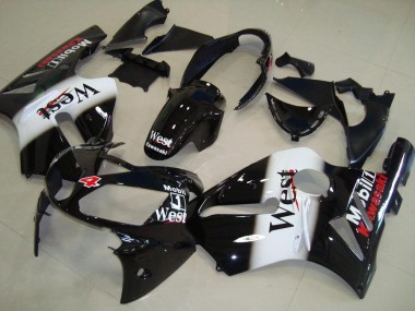 2002-2006 Kawasaki ZX12R Motorcycle Fairings - Glossy Black White West Red Canada Suppliers