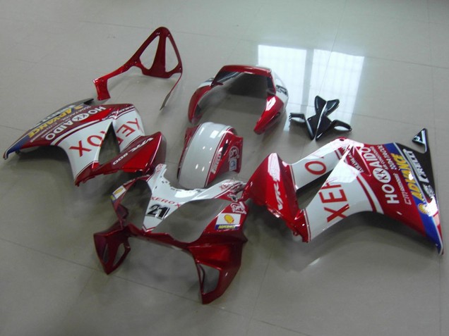 2002-2013 Honda VFR 800 Motorcycle Fairings - White Red Blue Xerox 21 Canada Suppliers