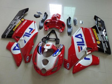 2003-2004 Ducati 749 999 Motorcycle Fairings - White Red Blue Glossy Black Fila Canada Suppliers