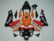 2003-2004 Honda CBR600RR Motorcycle Fairing Kits - Orange White Red Glossy Black Repsol Canada Suppliers