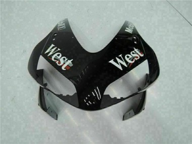 2003-2004 Honda CBR600RR Motorcycle Fairings - Glossy Black White West Mobil Canada Suppliers