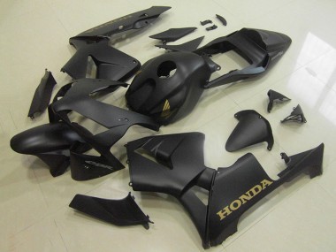 2003-2004 Honda CBR600RR Motorcycle Fairings - Matte Black Gold Decal Canada Suppliers