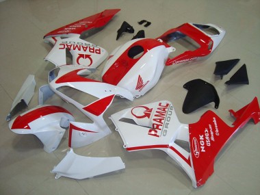 2003-2004 Honda CBR600RR Motorcycle Fairings - White Red Pramac Canada Suppliers