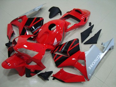 2003-2004 Honda CBR600RR Motorcycle Fairings - Red Silver Glossy Black Canada Suppliers