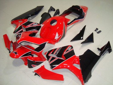 2003-2004 Honda CBR600RR Motorbike Fairings - Red Glossy Black Canada Suppliers