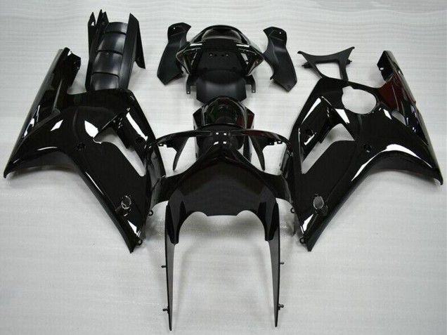 2003-2004 Kawasaki ZX6R Motorcycle Fairing - Glossy Black Canada Suppliers