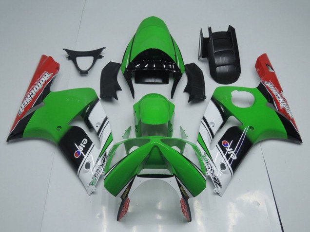 2003-2004 Kawasaki ZX6R Motorcycle Fairings - Green White Black Red Motocard Canada Suppliers