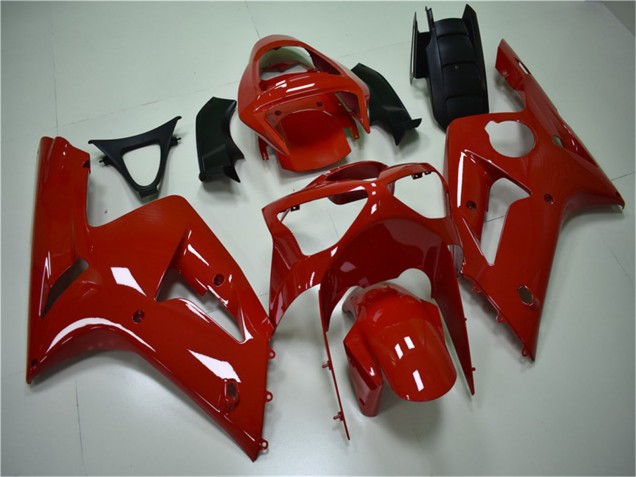 2003-2004 Kawasaki ZX6R Motorcycle Fairing Kits - Red Canada Suppliers