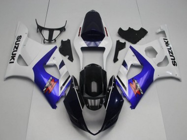 2003-2004 Suzuki GSXR 1000 Motorcycle Fairings - White Blue Glossy Black Red Canada Suppliers