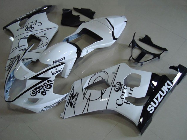 2003-2004 Suzuki GSXR 1000 Motorcycle Fairings - White Black Corona Canada Suppliers
