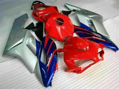 2004-2005 Honda CBR1000RR Motorcycle Fairings - Silver Red Blue Black Stripe Canada Suppliers