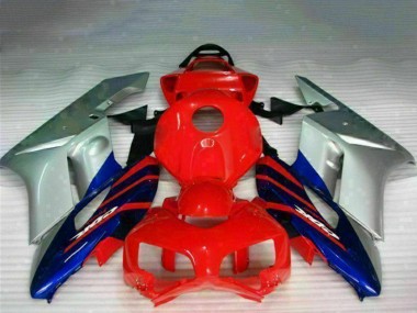 2004-2005 Honda CBR1000RR Motorcycle Fairings - Silver Red Blue Black Stripe Canada Suppliers