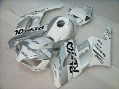 2004-2005 Honda CBR1000RR Motorcycle Fairing - White Silver Black Repsol Canada Suppliers