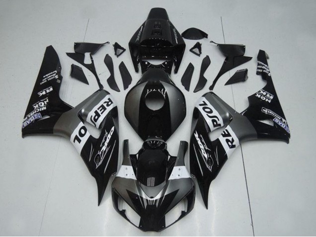 2004-2005 Honda CBR1000RR Motorcycle Fairings - Grey White Glossy Black Repsol Canada Suppliers